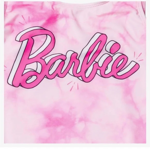Barbie Girls UPF 50+ One Piece Bathing Suit NWT 14/16